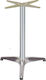 Zita Plus Rina Table Stand made of Aluminum with Regulator Aluminium 52x52x72cm