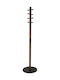 Umbra Pillar Καλόγερος Ξύλινος Μαύρος/ Καρυδί 39.7x39.7x167.6cm