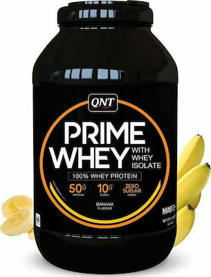 QNT Prime Whey Πρωτεΐνη Ορού Γάλακτος Χωρίς Γλουτένη με Γεύση Μπανάνα 2kg