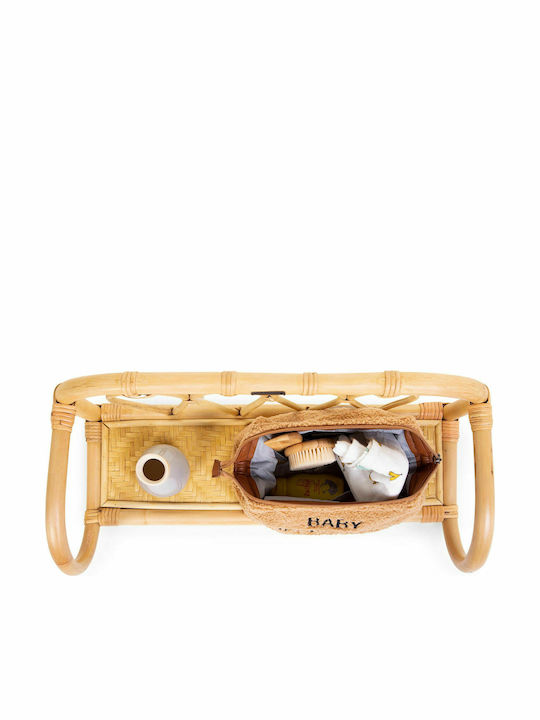 Детски Рафт Rattan Стенен Бежов 53x23x23см