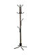 N154 Freestanding Coat Rack Metallic Καφέ Σφυρήλατο 55x55x165cm