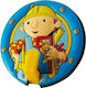 Viobrass Plastic Kids Wall Mounted Hanger with One Hook Bob Polychrome 7x7x2.2cm