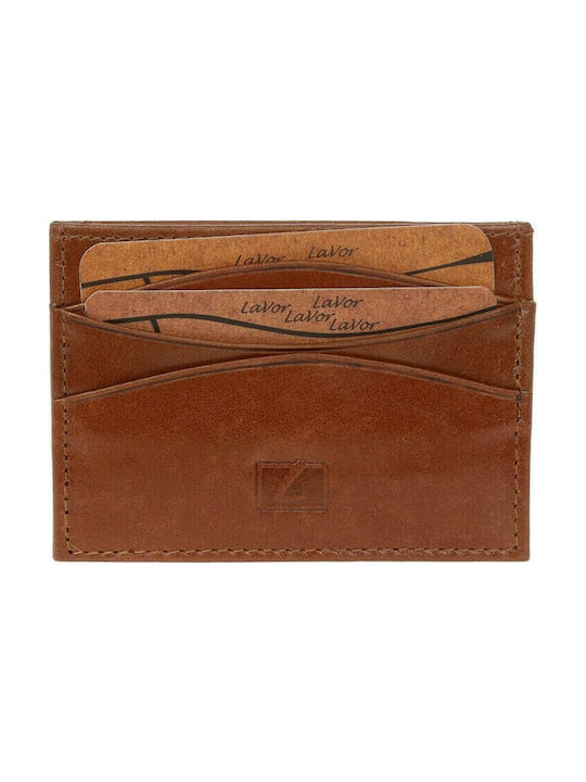 Lavor Men's Leather Card Wallet Brown