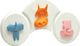 Viobrass Plastic Kids Wall Mounted Hanger with Hooks Animals White 44.6x21cm