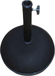 Fylliana Stand de umbrelă din Beton cu Regulator în Culoare Negru 49x49x34cm 1buc