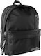 Must Monochrome Rpet Double Black School Bag Backpack Junior High-High School in Black color 25lt