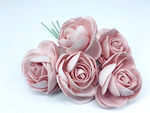 Ροζ Αντικε Λουλούδι 7CM Μπουκέτο 5τμχ | Λ23, rin-l23