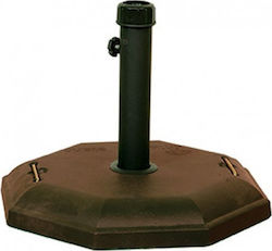 Lianos Umbrella Stand made of Cement in Brown Color 50x50cm