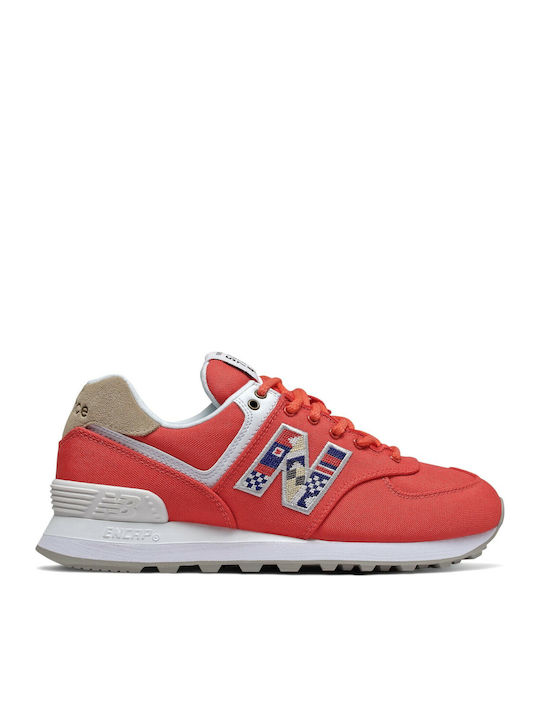 New Balance 574 Γυναικεία Sneakers Κόκκινα