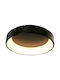 Aca Modern Metal Ceiling Light with Integrated LED 60pcs Black