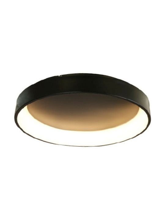 Aca Modern Metallic Ceiling Mount Light with Integrated LED in Black color 78pcs