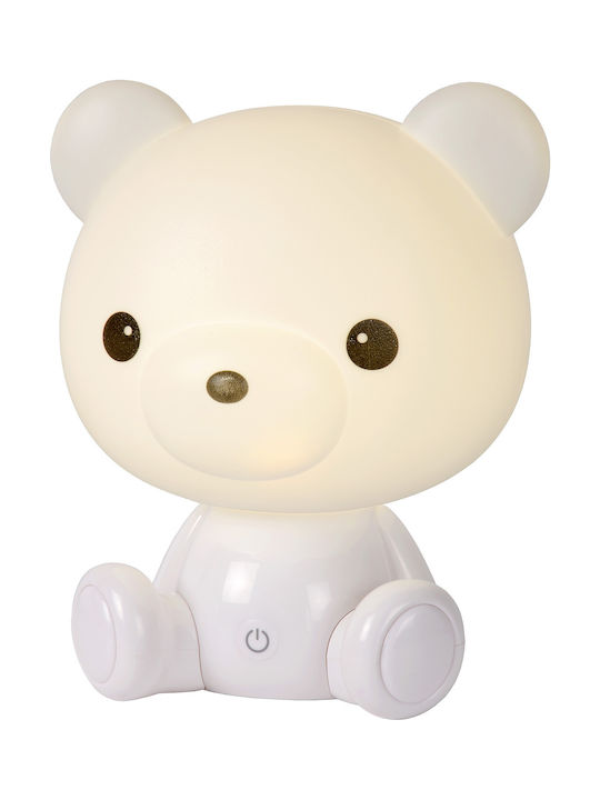 Lucide Lightning Led Παιδικό Διακοσμητικό Φωτιστικό Dodo Bear Λευκό 25x21x25εκ.