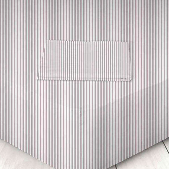 Marwa Чаршаф King Size с Ластик 180x200+25см. Stripes 023 Раиран албергин