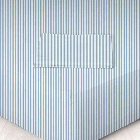 Marwa Чаршаф King Size с Ластик 180x200+25см. 024 Синьо на райета