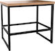 Bar Table Base made of Metal in Black Color 140x50x103cm