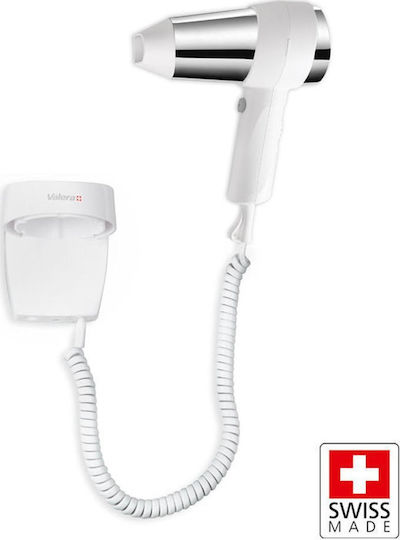 Valera Action Super Plus 1800 White Hotel Hair Dryer 1.8kW with Spiral Cable up to 250cm