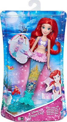 Hasbro Κούκλα Disney Princess Ariel Glitter 'n Glow για 3+ Ετών 28εκ.