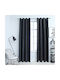 vidaXL Set of Blackout Curtains with Black Grommets 140x225cm