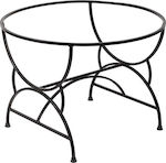 Lianos 3757 Table Stand made of Metal Galvanize 120x120x73cm