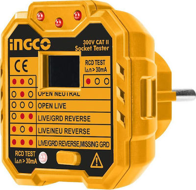 Ingco HESST30002 Tester Καλωδίων Ρεύματος