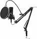 White Shark Condensator (diafragmă mare) Microfon XLR DSM-01 Montare Shock Mounted/Clip On pentru Studio DSM-01