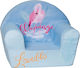 Kids Chair Armchair Flamingo Blue 42x52x32cm