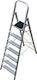 Viovas Leiter Aluminium mit 6+1 Stufen 151cm