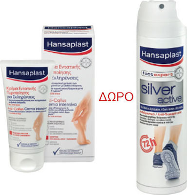 Hansaplast Foot Expert Anti Callus & Silver Active Hidratantă Crema pentru Calusuri, Îngroșări cu Uree