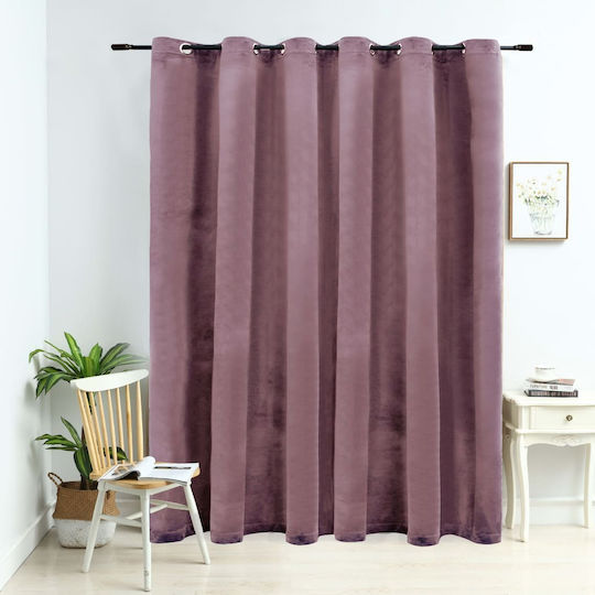 vidaXL vidaXL Vorhang mit Grommets Rosa 290x245cm