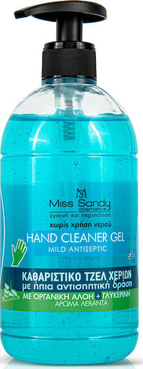 Miss Sandy Hand Cleansing Gel Antiseptic with Pump 600ml Lavender