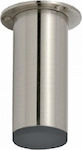 Import Hellas Furniture Leg made of Metal Suitable for Table , Office with Regulator Nickel Matt 20 4.2x4.2x20cm