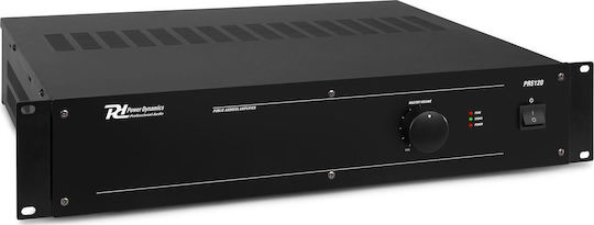 Power Dynamics PRS120 Commercial Power Amplifier Mono 120W/8Ω 1 Zone 120W/100V Black