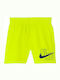 Nike Logo Solid Lap 4" Costum de baie pentru copii Pantaloni scurți de înot Galben