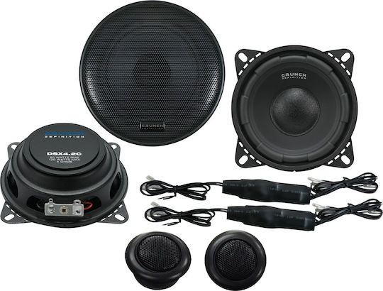 Crunch Set Auto-Lautsprecher DSX 4.2 E Autolautsprecher 4" mit 60W RMS (2 Weg)
