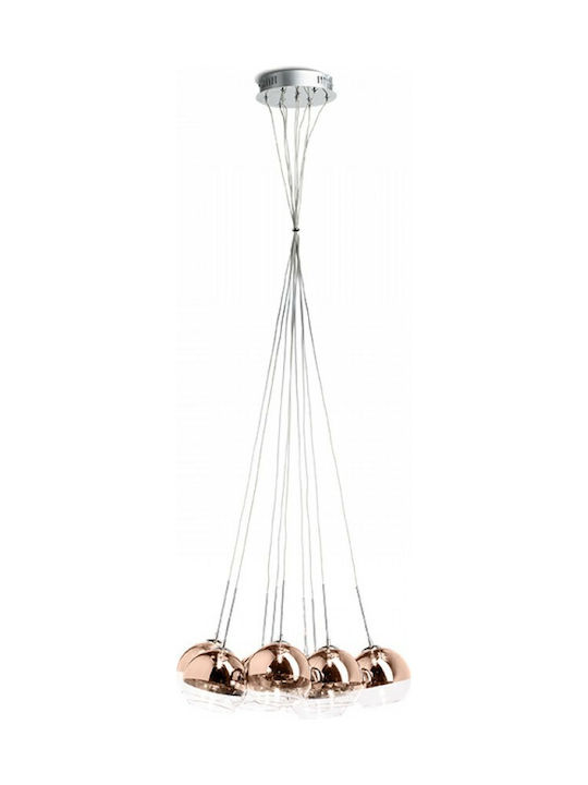 Rendl Light Studio Astral Pendant Chandelier for 10 Bulbs G4 Bronze