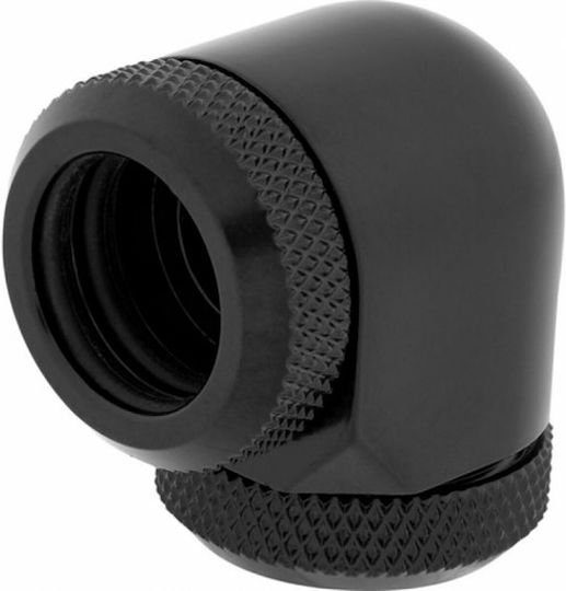 Corsair Hydro X Series XF Hardline 90° 14mm OD Fitting Twin Pack Fittings Μαύρο