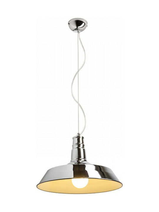 Rendl Light Studio Goldie 46 Pendant Light Single-Light Bell for Socket E27 Silver