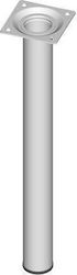 Element-System Πόδι Επίπλου από Μέταλλο Κατάλληλο για Τραπέζι με Ρεγουλατόρο σε Λευκό Χρώμα 3x3x70cm 4τμχ