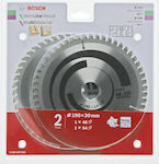 Bosch 2608644655 Δίσκος Κοπής Ξύλου 190mm με 48 Δόντια 2τμχ