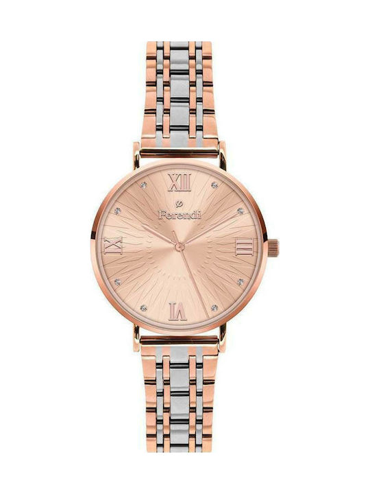 Ferendi Harmony Crystals Watch with Pink Gold M...