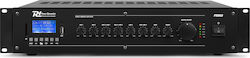 Power Dynamics PRM60 Integrated Commercial Amplifier 6 Channels 1 Zone 60W/100V Equipped with USB/Bluetooth Black