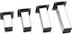 Morseto My Morseto Aluminum Furniture Leg 4x4x8cm Chrome Pack of 8