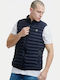 Funky Buddha Men's Sleeveless Puffer Jacket Navy Blue