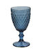 Espiel Tristar Glass for White and Red Wine made of Glass in Blue Color Goblet 200ml 1pcs