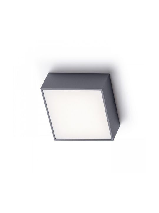 Rendl Light Studio BONO Плафониера за Външен Таван с Вградено LED в Сив Цвят R11967