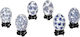 Espiel Easter Egg Porcelain Easter Egg Porcelain 5.3x8.2pcs Set of 6pcs in Blue color