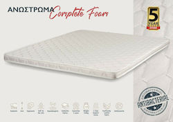 KS Kouppas Single Bed Foam Mattress Topper Complete 90x200x6cm