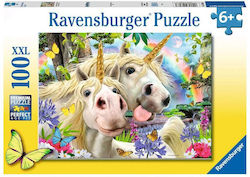 Kinderpuzzle XXL Funny Unicorns für 6++ Jahre 100pcs Ravensburger