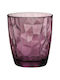 Bormioli Rocco Diamond Glass for White and Red Wine made of Glass in Purple Color Goblet 300ml 1pcs