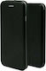 iNOS Curved M-Folio Buchen Sie Synthetisches Leder Schwarz (Galaxy A40)
